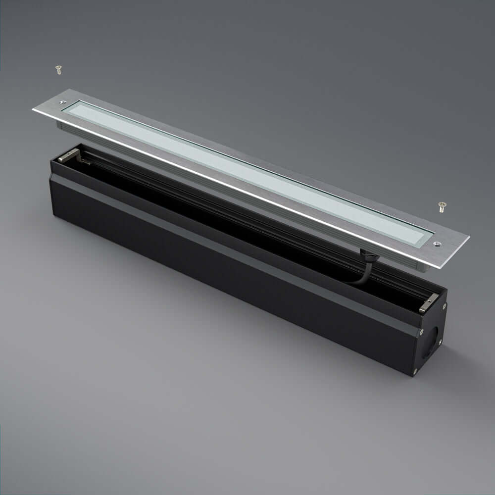 20-inch Outdoor Linear Recessed LED Inground Light 24V 13.2W 3000K, VBD-I-LIN-2F-30-24V-3K product image