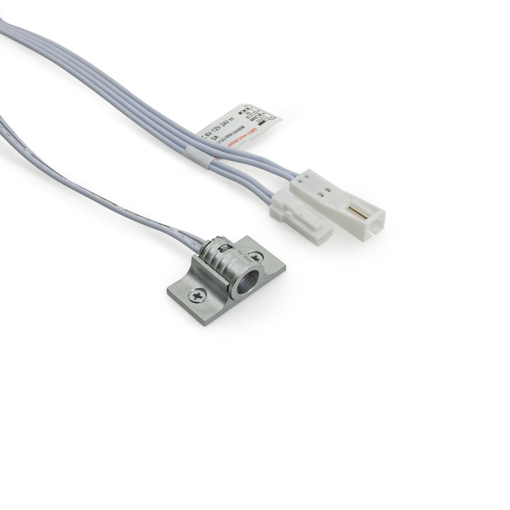 5029M-S Single Head Door Sensor Switch with wires and connections, designed for 12-24V applications.