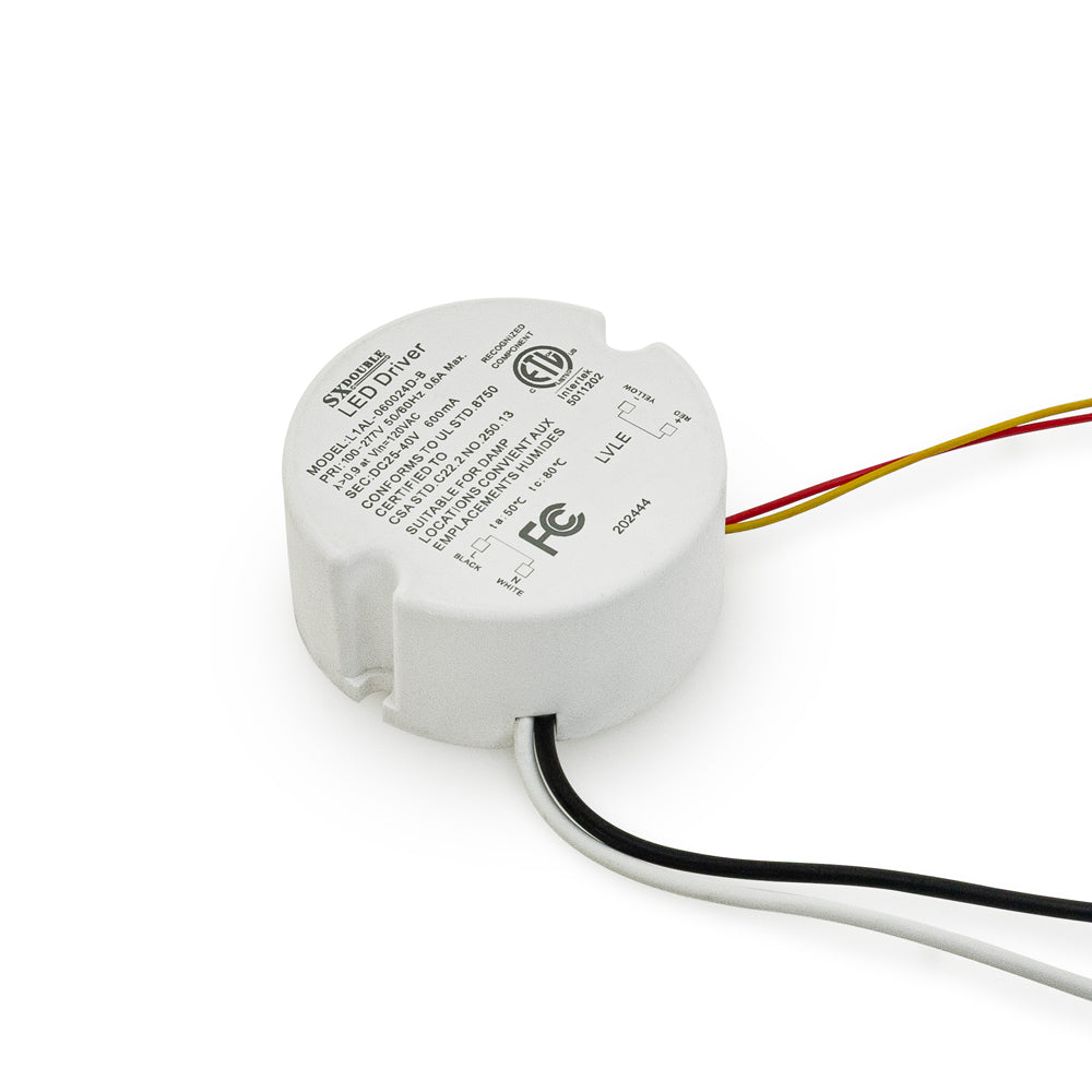 Constant Current Dimmable LED Driver 600mA 25-40V 25W