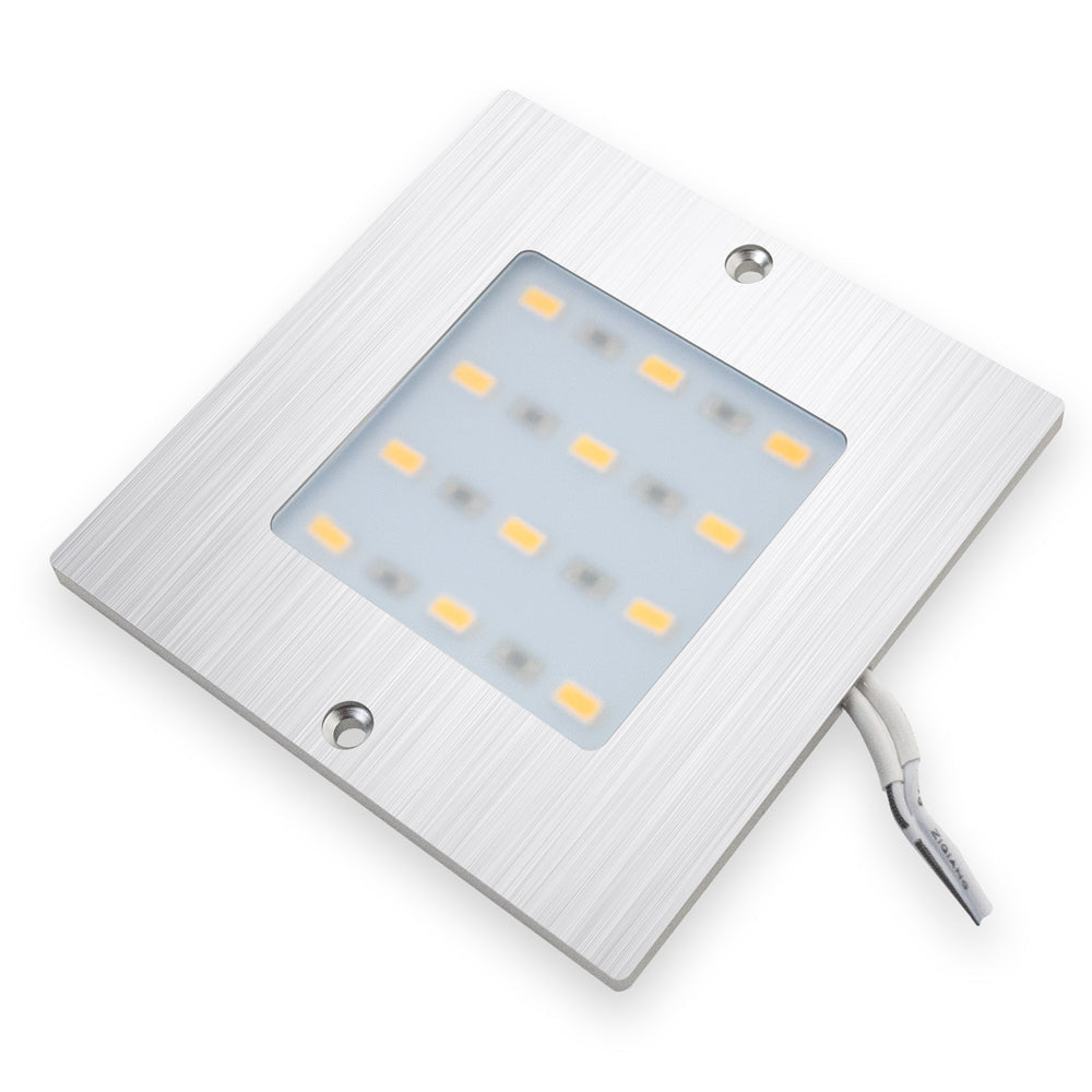 VBUN-S50-12V Brushed Nickel Square Ultrathin Cabinet Lights.