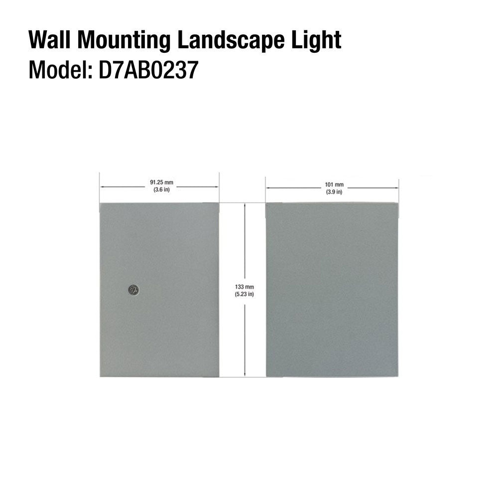 D7AB0237 Landscape Up Down Wall Light - 24V 6W Warm White
