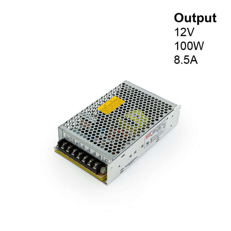666561401092 - Mean Well NES-100-12 LED Driver - 12V 100W Non-Dimmable