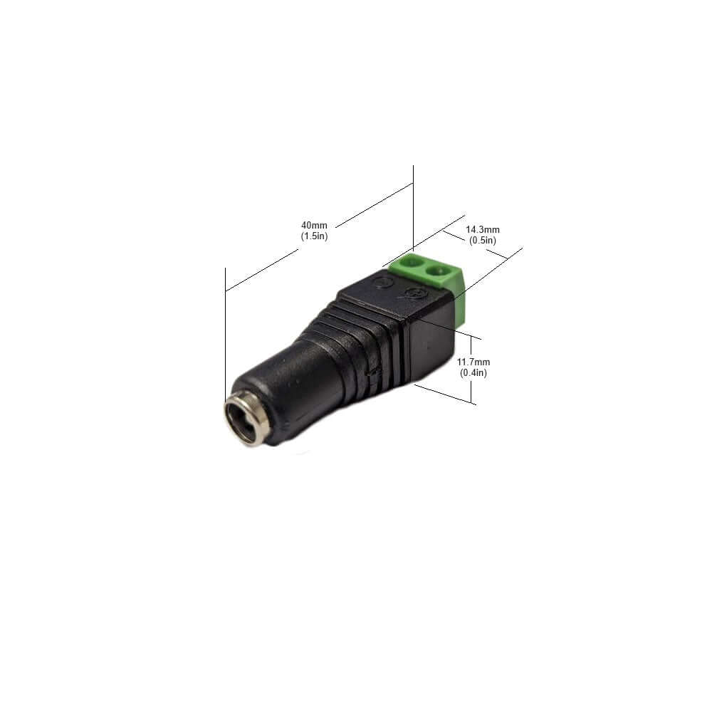 Male Easy Connector DC Power Jack (Pack of 1)