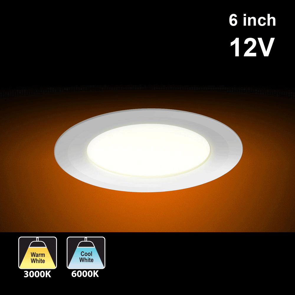 666561404925 - 6" Dimmable Recessed Low Voltage Ceiling Lights - 14W