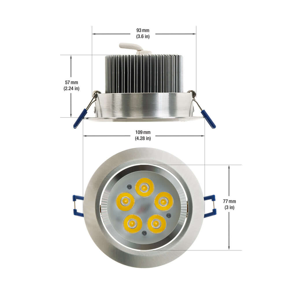 ELS-CS005W-049 3.5" LED Ceiling Light 5W Warm White