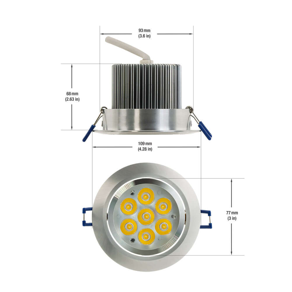 666561405472 - ELD-CS007W-049 3.5" LED Ceiling Light - 7W Warm White