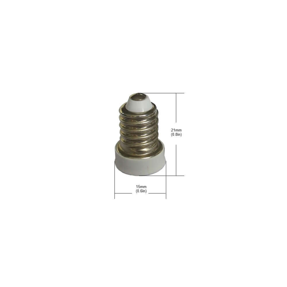 E14 to E12 Adaptor - European to Candelabra Reducer