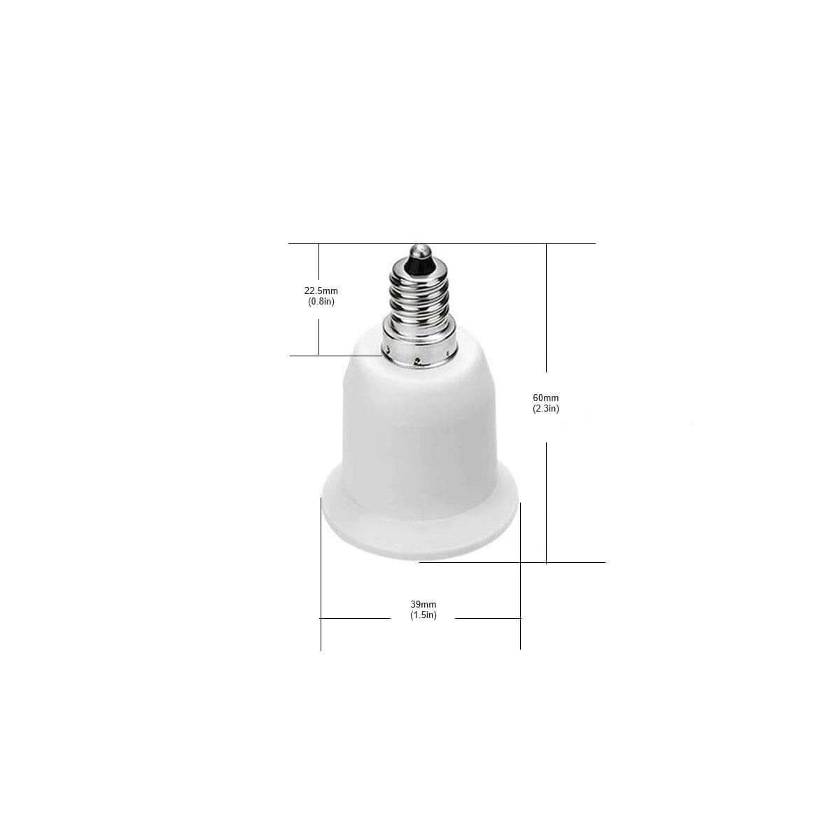E12 to E26 Light Bulbs Adapter - Simple & Safe