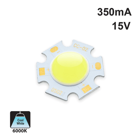 5W Constant Current COB LED Chip 6000K - Cool White
