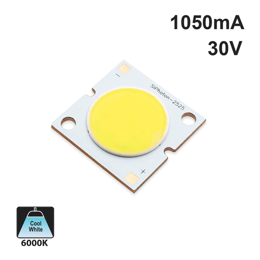 30W Constant Current COB LED Chip 6000K - Cool White