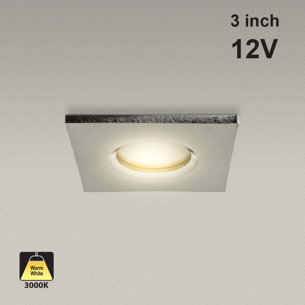 T-62 MR16 Recessed LED Light Fixture - Nickel Chrome