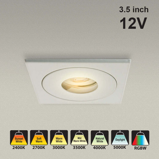 VBD-MTR-59T Low Voltage LED Downlight 3.5" Square