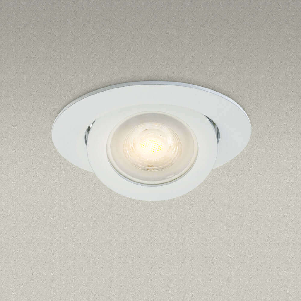 T-55 MR16 Light Fixture (White) - 3.5" Round Trim