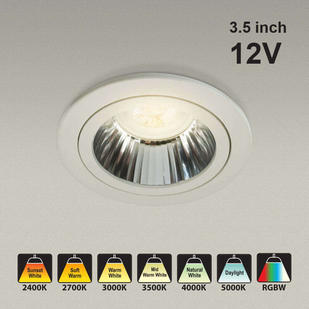 VBD-MTR-54T LED Downlight 3.5" Round White Fixture