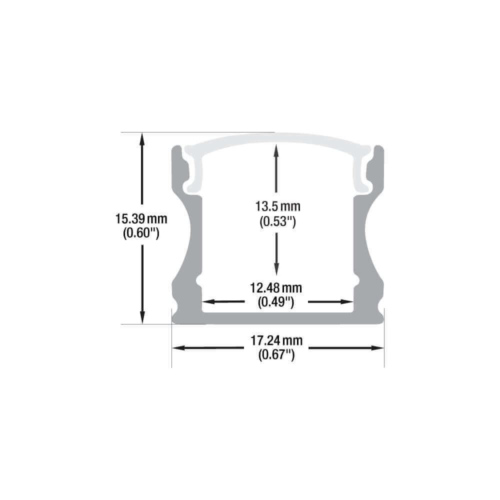 Deep Linear Aluminum LED Channel 2M - VBD-CH-S4-2