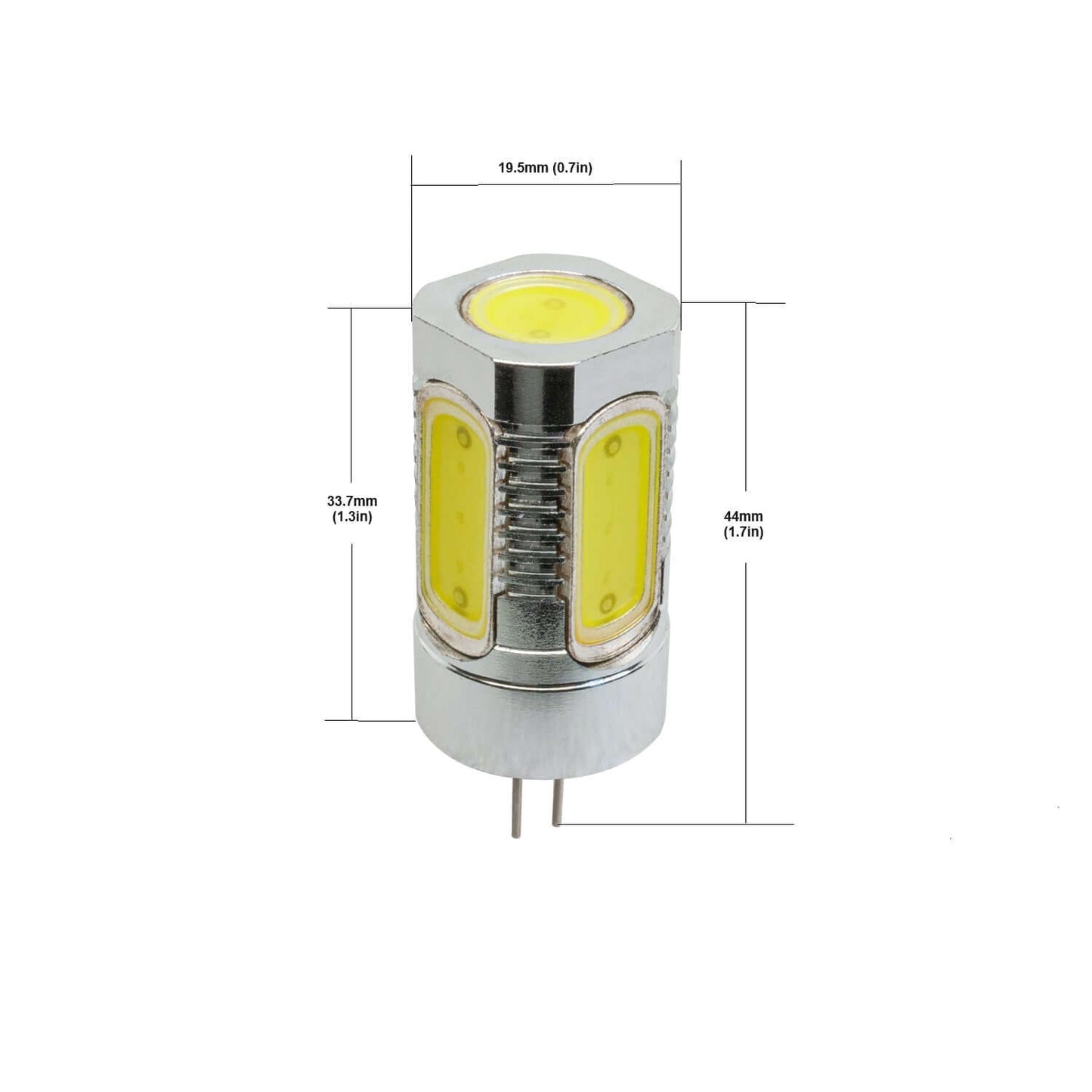 G4 LED Bi-Pin 5 COB 12V 2.2W 6000K Cool White