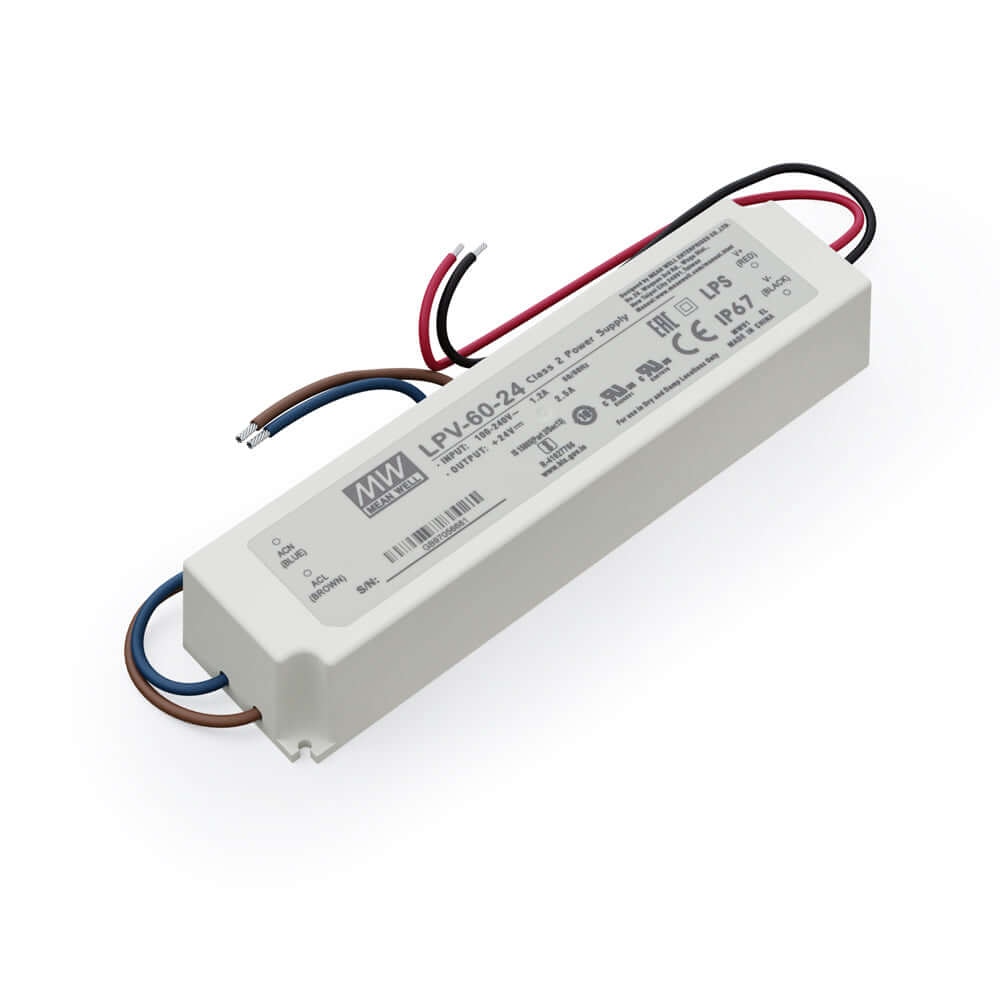 Mean Well LPV-60-24 LED Driver | 24V 60W Power Supply