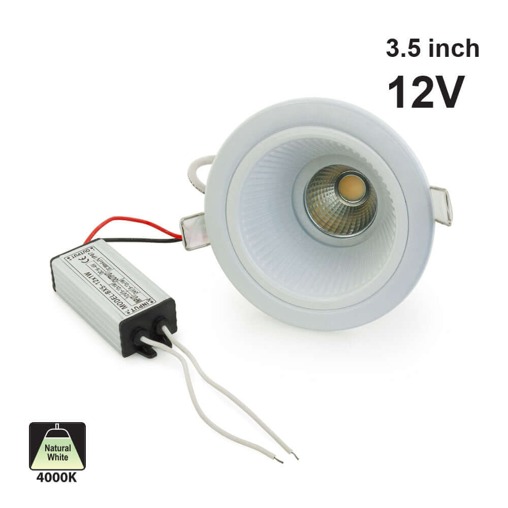 3.5" Round Downlight Ceiling Light 12V 8.2W 4000K