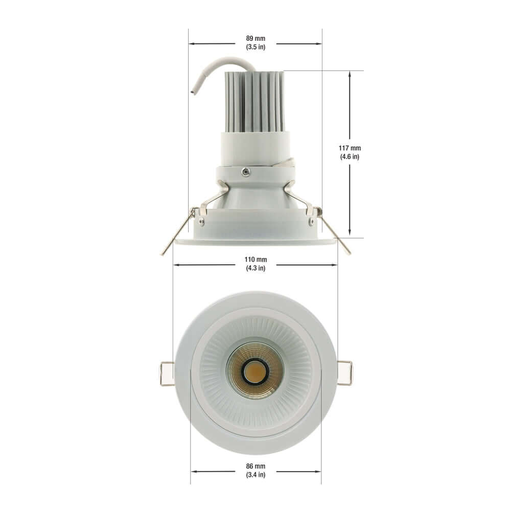 3.5" Round Downlight Ceiling Light 12V 8.2W 4000K