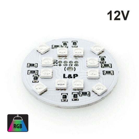 12V RGB LED Module 2W - 12 SMD 5050