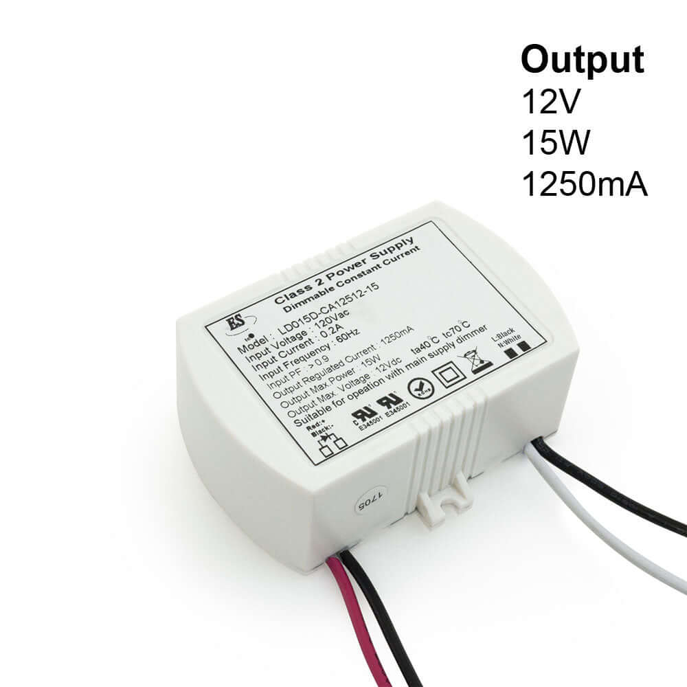 666561412180 - ES LD015D-CA12512-15 LED Driver 1250mA 12V 15W