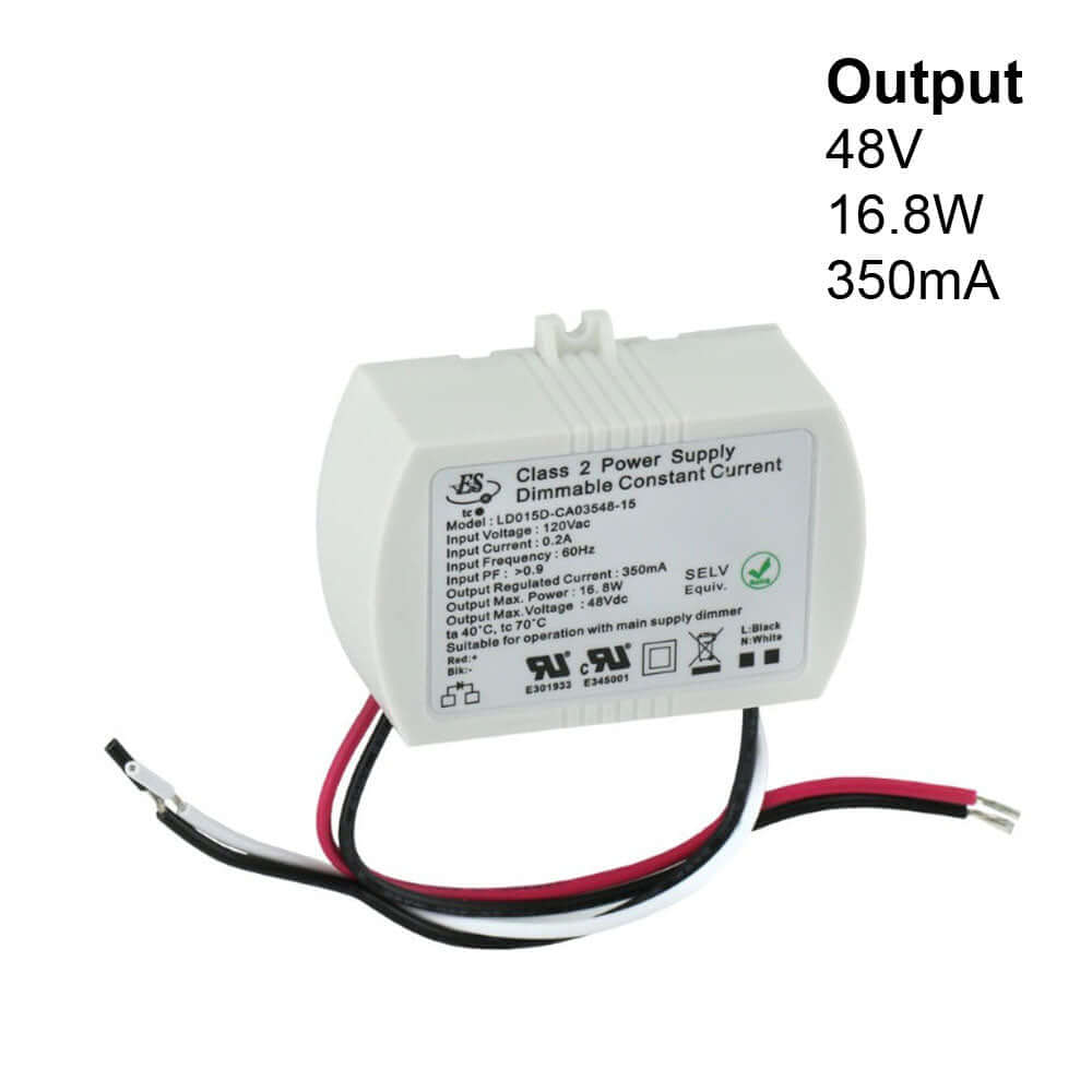 666561412203 - ES LD015D-CA03548-15 LED Driver, 350mA 48V, Dimmable