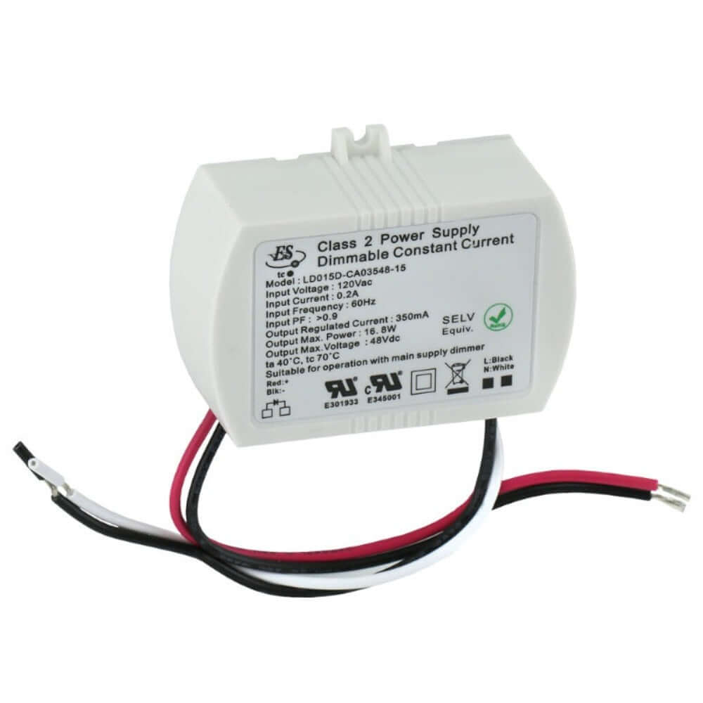 666561412203 - ES LD015D-CA03548-15 LED Driver, 350mA 48V, Dimmable