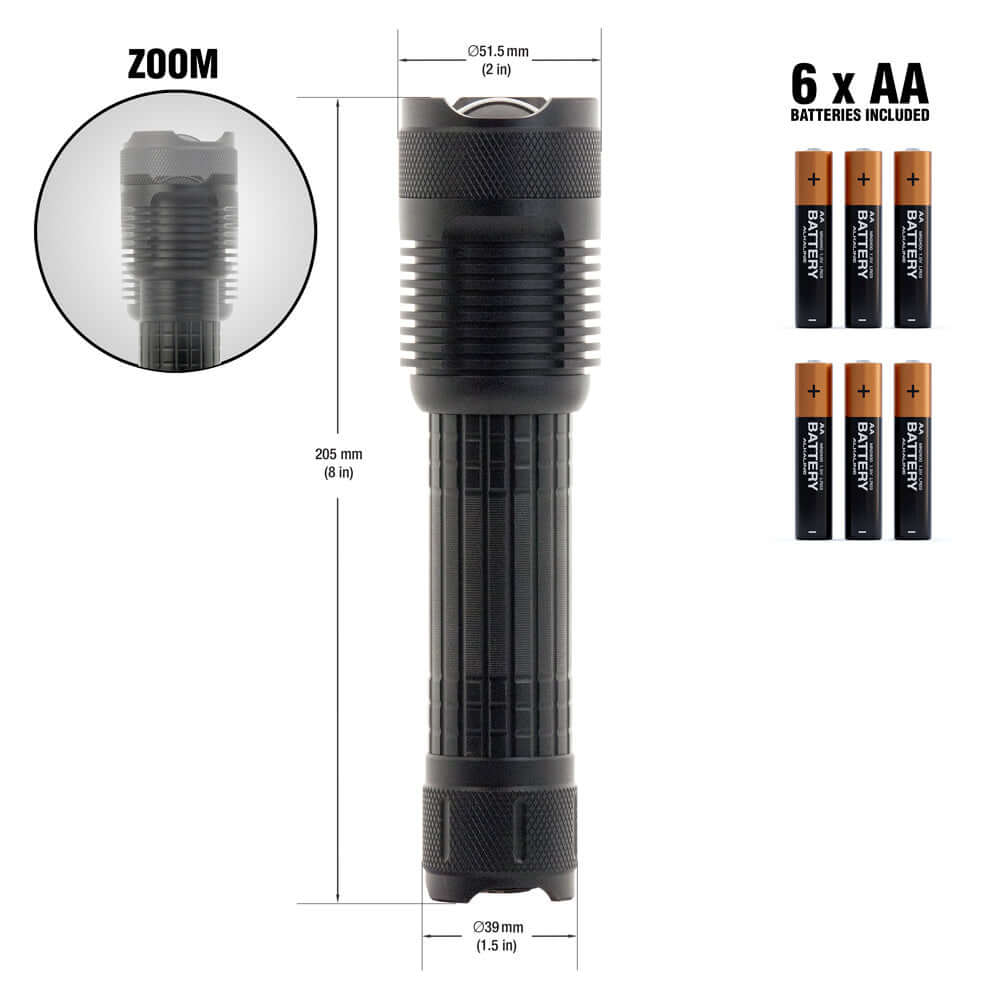 Heavy Duty Flashlight 10W, 1000LM – Durable & Bright