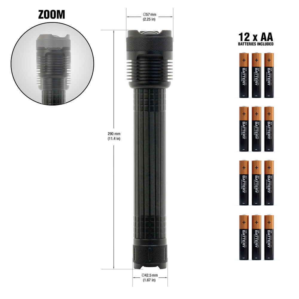 Heavy Duty Flashlight 40W 3000LM | Aluminum Body