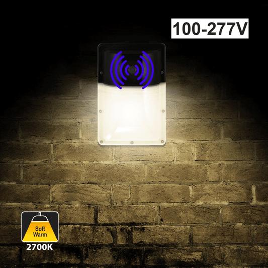 LED Wall Pack Light 13W with Photocell - Soft White