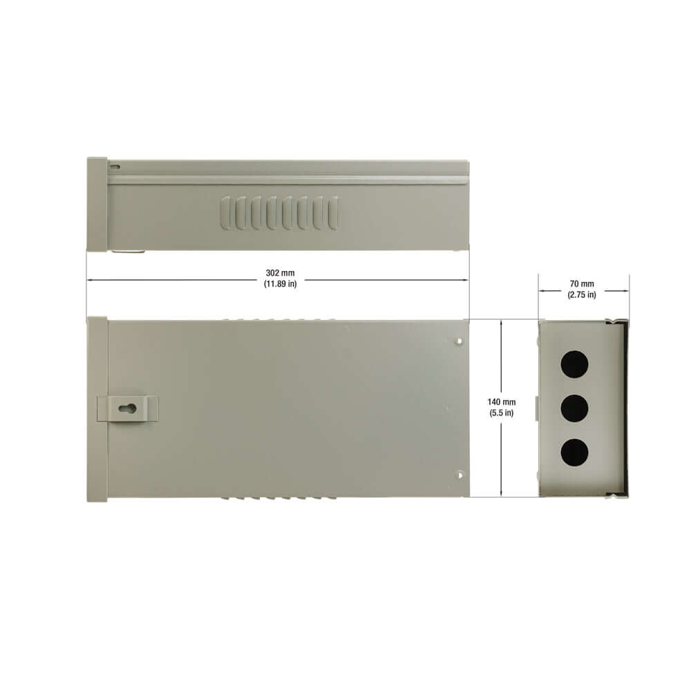 Metal Box Big 302x140x70mm - Durable Steel Enclosure