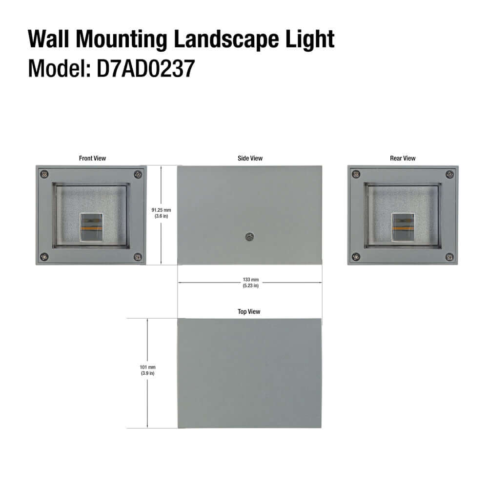 D7AD0237 Landscape LED Wall Light | Warm White Spotlight
