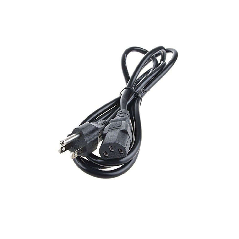 3 Prong AC Power Cord - 5ft Black Cable