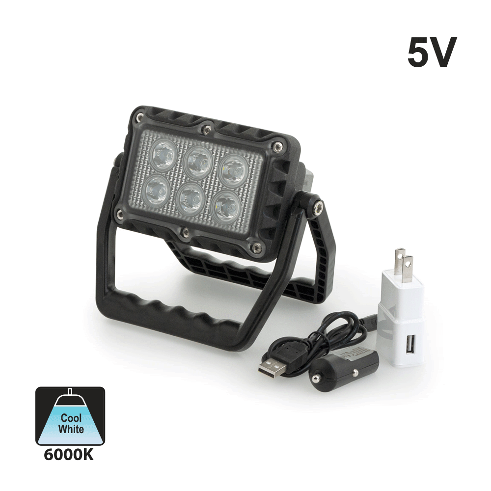 ET1–E012 Rechargeable Adjustable Outdoor Flood Light