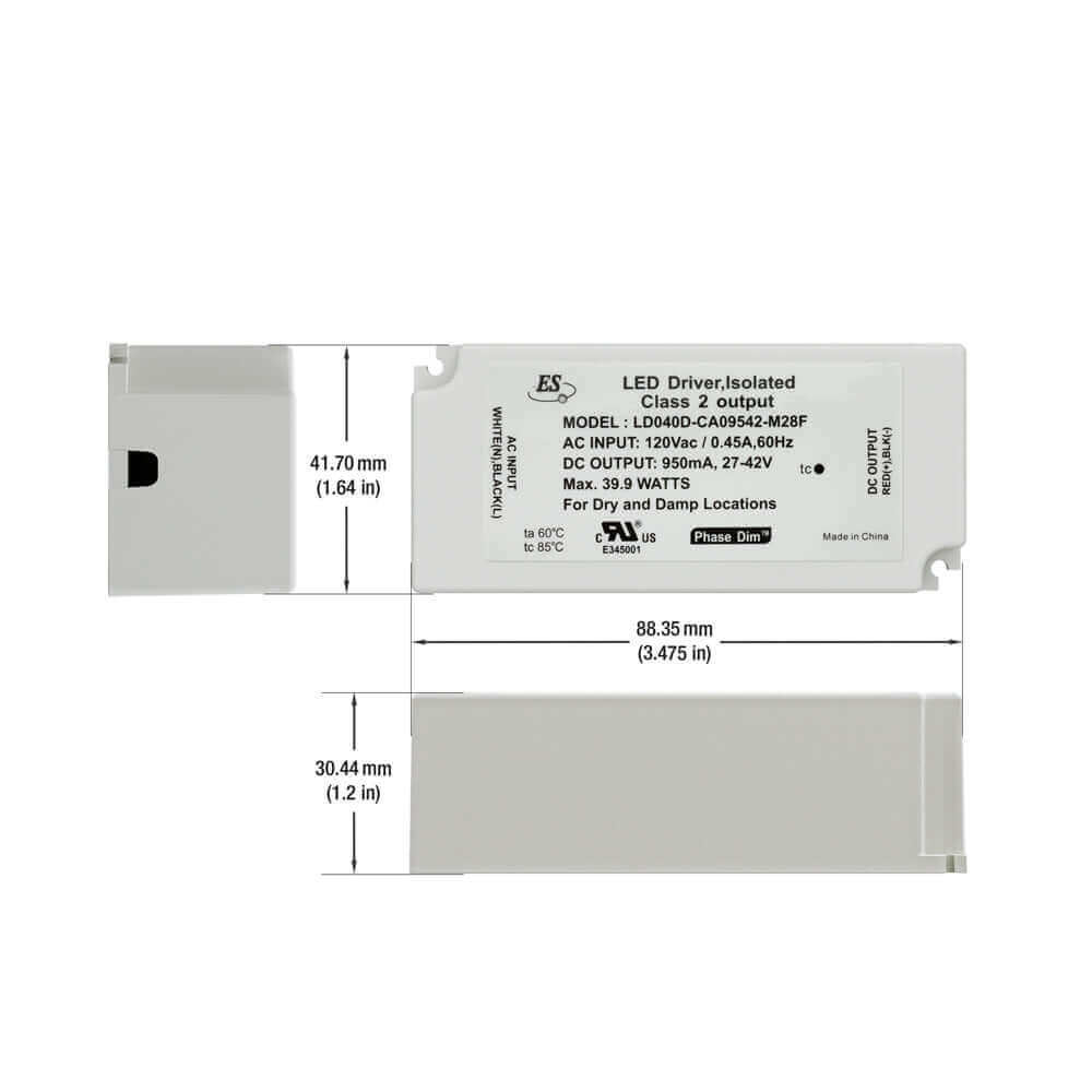 666561416928 - ES LD040D Constant Current LED Driver - 950mA 40W