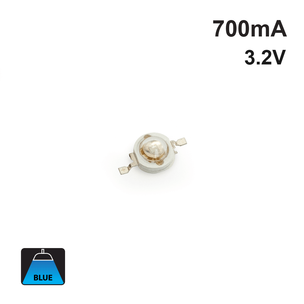 666561418663 - 3 Watt SMD LED Module - Blue, 700mA, Energy Efficient