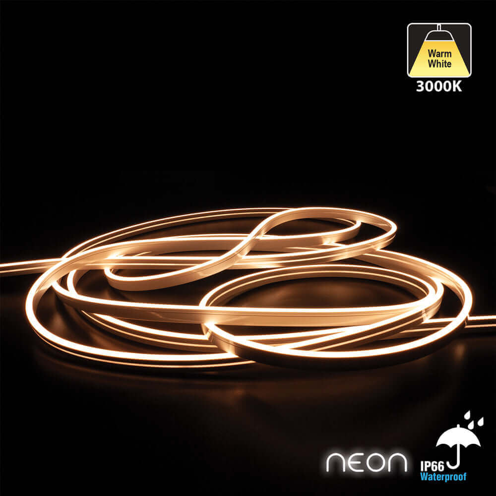 5M LED Neon Light Strip - Warm White 3000K