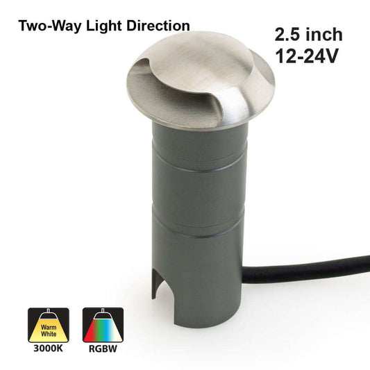 Two-Way Trim LED Inground Light - Warm White/RGBW