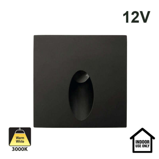 VBD-SQ25-1W-3K-BK Dimmable LED Step Light