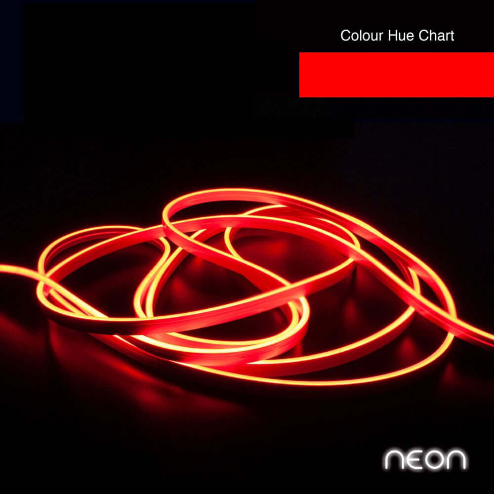 5M LED Neon Light Strip - Red, Dimmable, IP66