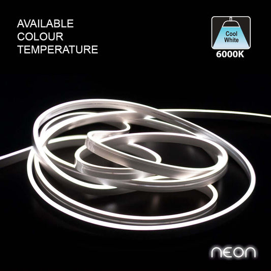 5M LED Neon Light Strip - Cool White 6000K