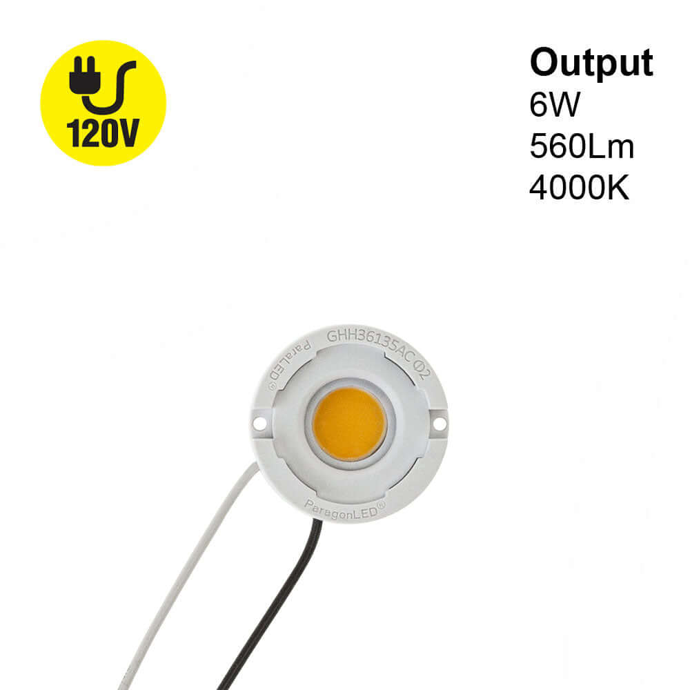 COB Paragon LED Module 120V 6W 4000K Natural White
