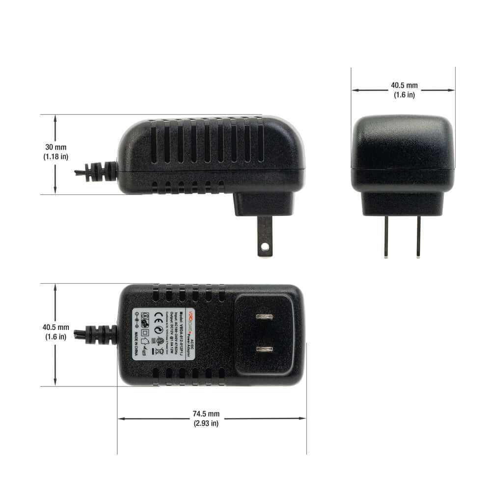 VBDA-012-012P1J Non-Dimmable 12V Plug-In Adaptor