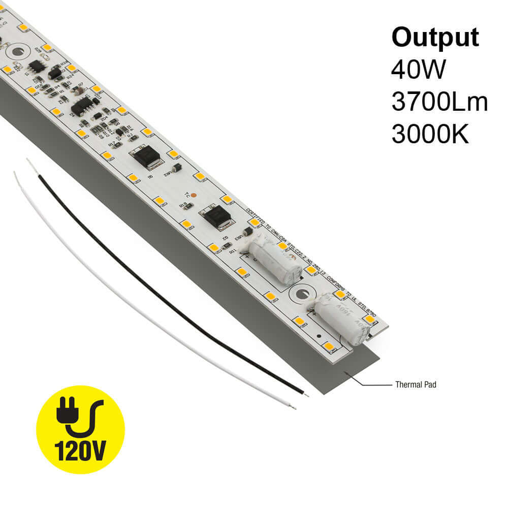 22 inch Linear LED Module TL56025, 120V 40W 3000K(Warm White), gekpower