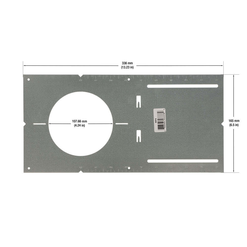 4 Inch MP4 Adjustable Mounting Plate - No Lip