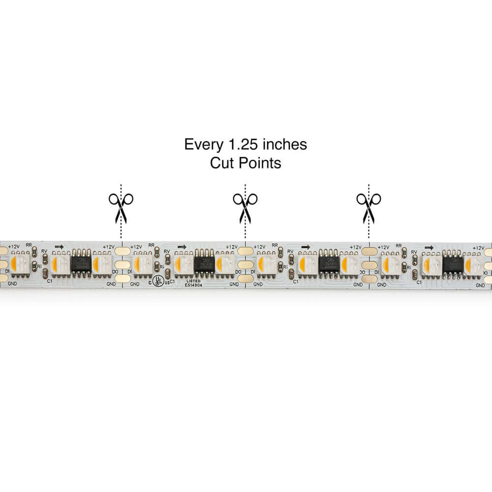 5M Indoor LED Strip 5050 RGBW - Addressable TM1814