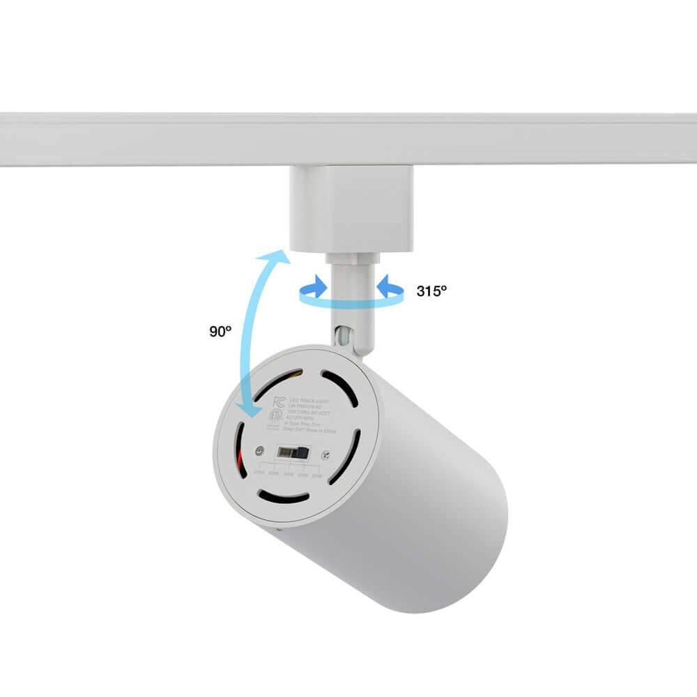 White LED Track Light Head 120V 12W 5CCT
