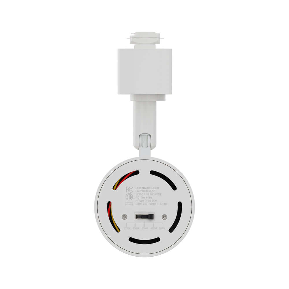 White LED Track Light Head 120V 12W 5CCT