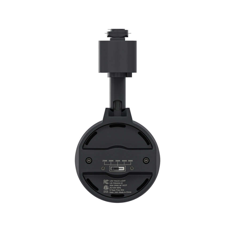 Black LED Track Light - VBD-LW-TRB20W-5C-B-XX