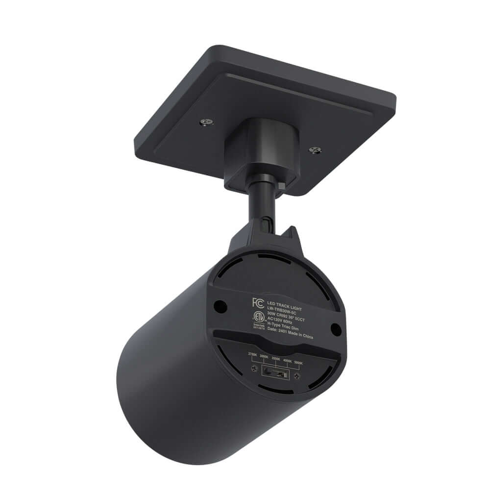 Black LED Track Light VBD-LW-TRB30W-5C-B-XX 30W 120V